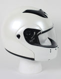 MODW - DOT FULL FACE PEARL WHITE MODULAR MOTORCYCLE HELMET