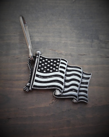 BZP-27 US Flag Zipper Pull