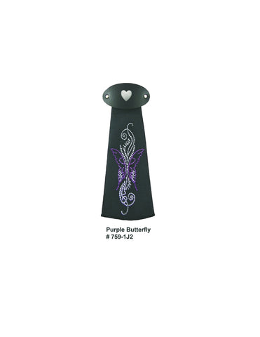 J759IJ2 Purple Butterfly Hairtube